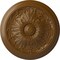 Ekena Millwork Vienna Ceiling Medallion (Fits Canopies up to 3 1/4"), Hand-Painted Smokey Topaz, 16 7/8"OD x 5/8"P CM17VISTF - alternate 1